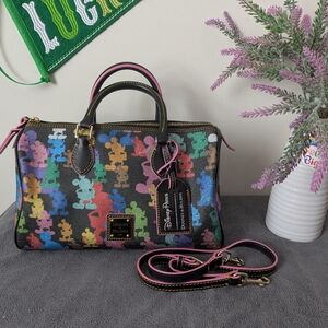 Disney Dooney And Bourke 10th Anniversary Barrel Satchel